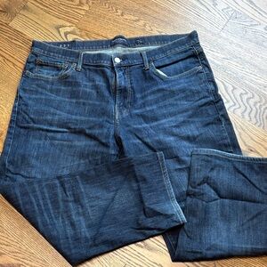 Lucky Brand Men's 221 Dark Straight Jeans, 38 Waist